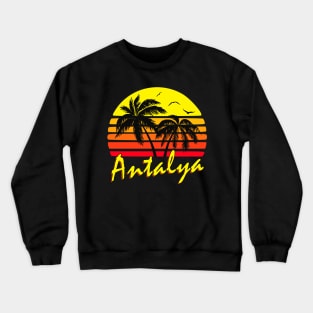 Antalya Retro Sunset Crewneck Sweatshirt